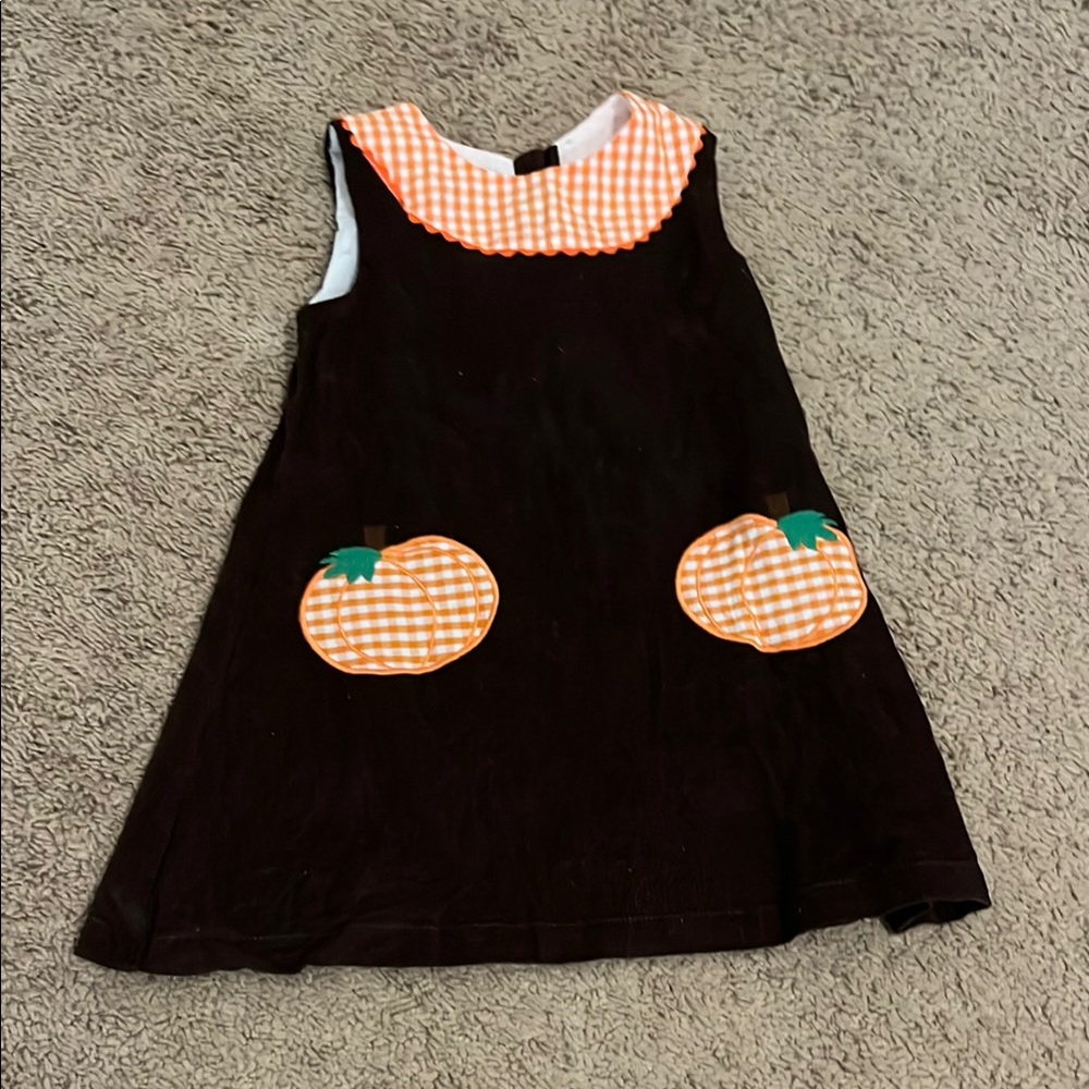 Pumpkin Patch Kids Costume Dress - Black and Orange